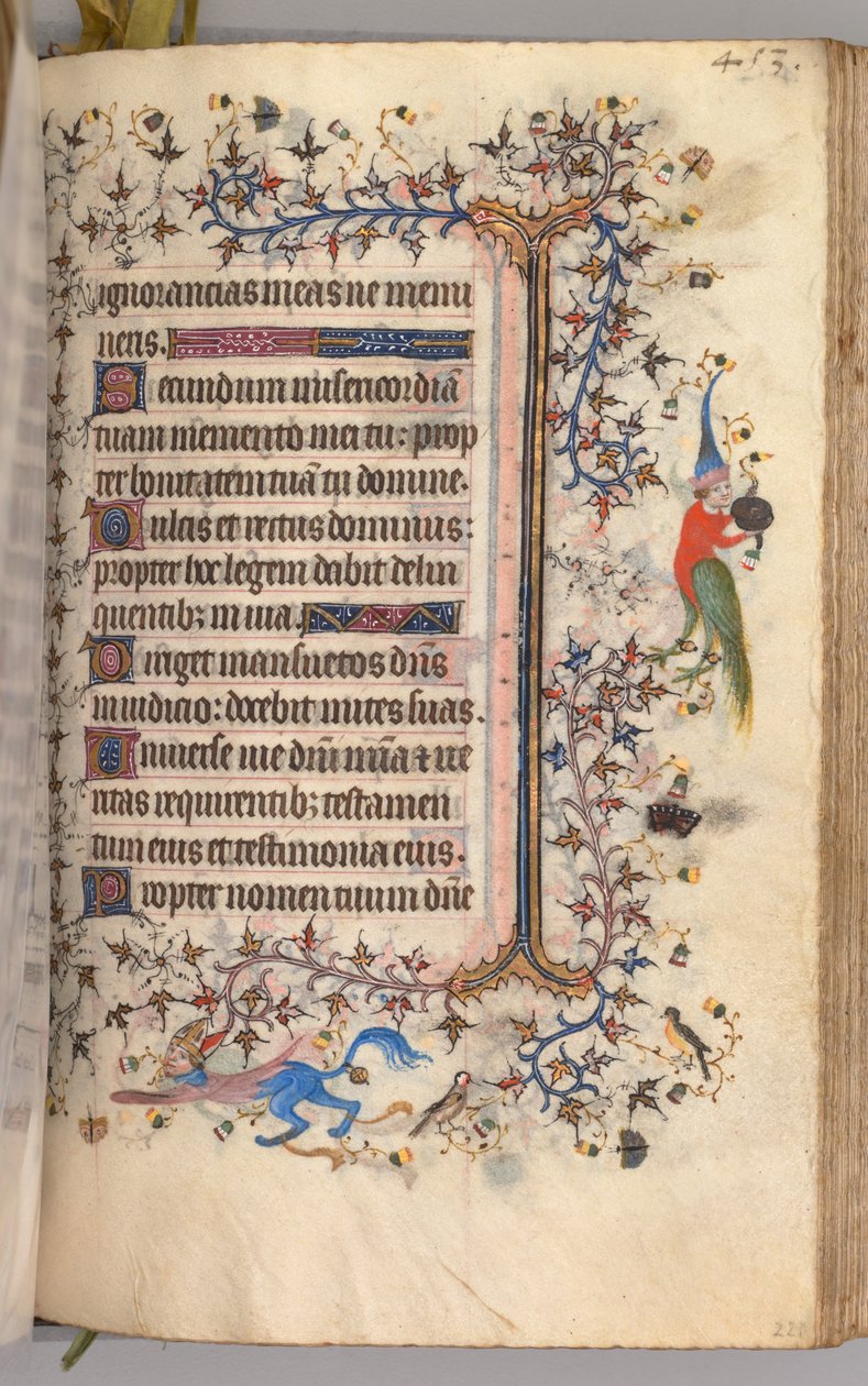 Horas de Carlos Nobre, rei de Navarra 1361-1425: fol. 221r, Texto, c. 1405 de Master of the Brussels Initials and Associates