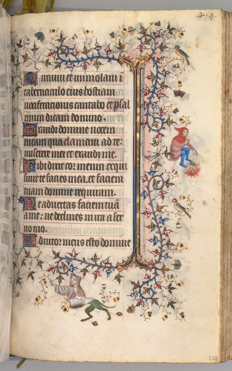 Horas de Carlos Nobre, rei de Navarra 1361-1425: fol. 224r, Texto, c. 1405 de Master of the Brussels Initials and Associates
