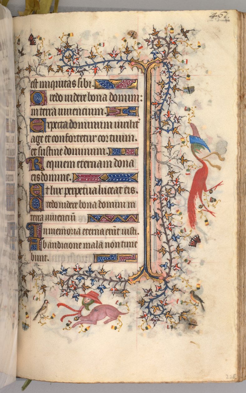 Horas de Carlos Nobre, rei de Navarra 1361-1425: fol. 225r, Texto, c. 1405 de Master of the Brussels Initials and Associates