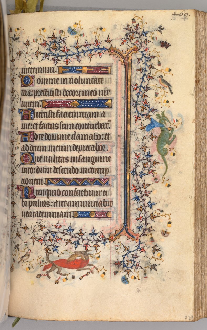 Horas de Carlos Nobre, rei de Navarra 1361-1425: fol. 229r, Texto, c. 1405 de Master of the Brussels Initials and Associates