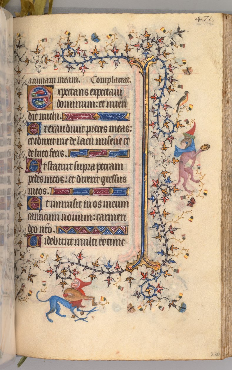Horas de Carlos Nobre, rei de Navarra 1361-1425: fol. 230r, Texto, c. 1405 de Master of the Brussels Initials and Associates