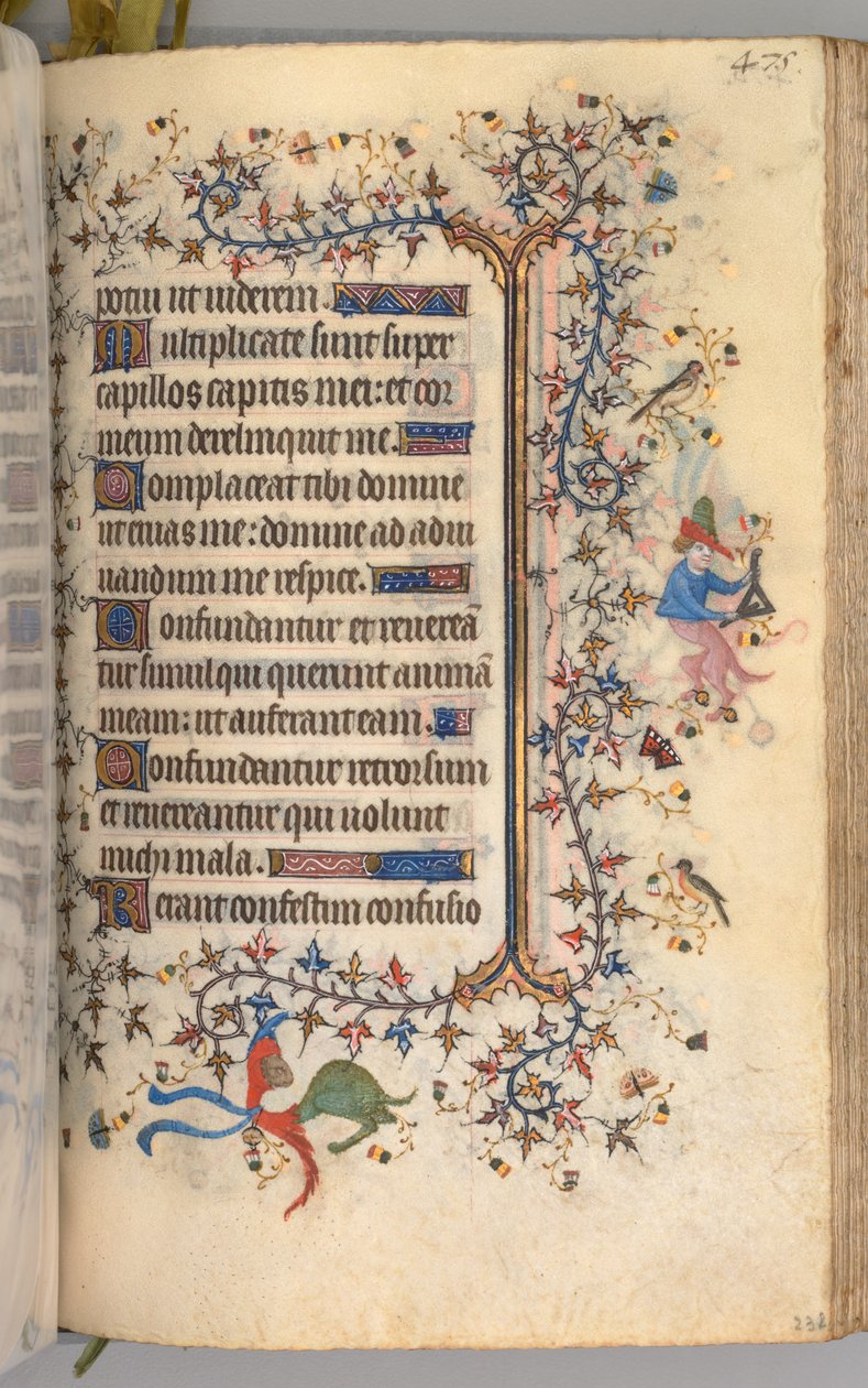 Horas de Carlos Nobre, rei de Navarra 1361-1425: fol. 232r, Texto, c. 1405 de Master of the Brussels Initials and Associates