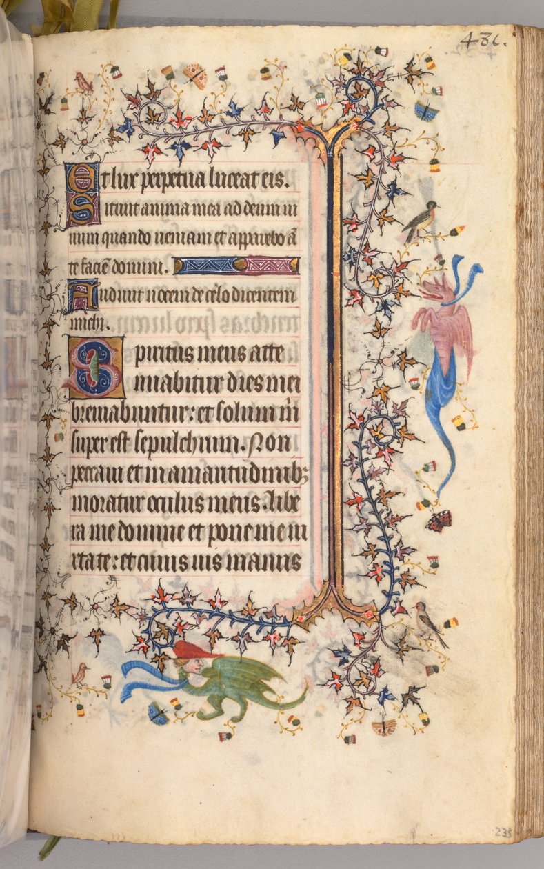 Horas de Carlos Nobre, rei de Navarra 1361-1425: fol. 234r, Texto, c. 1405 de Master of the Brussels Initials and Associates