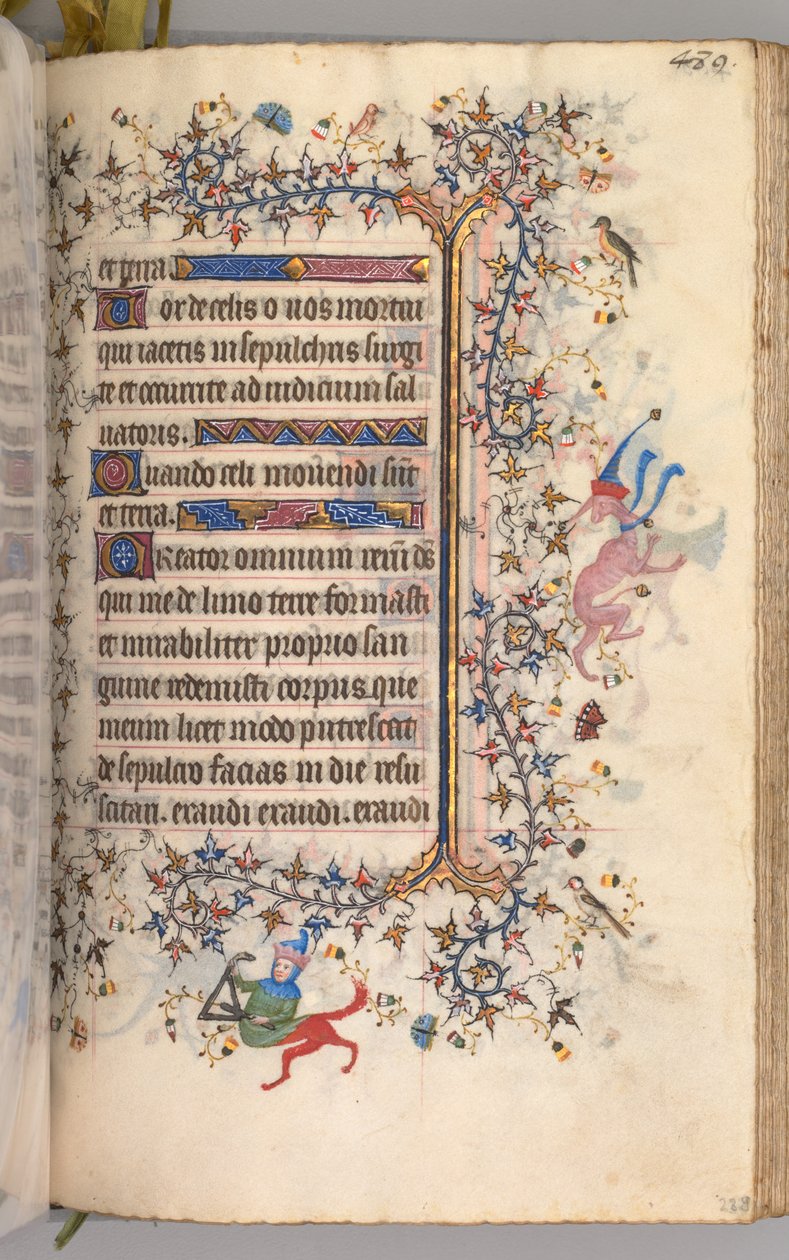 Horas de Carlos Nobre, rei de Navarra 1361-1425: fol. 239r, Texto, c. 1405 de Master of the Brussels Initials and Associates