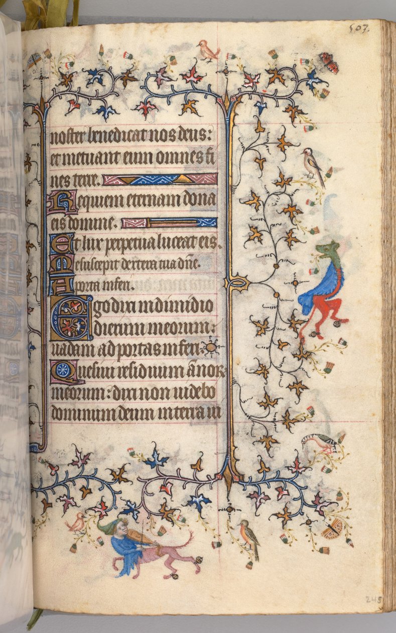 Horas de Carlos Nobre, rei de Navarra 1361-1425: fol. 246r, Texto, c. 1405 de Master of the Brussels Initials and Associates