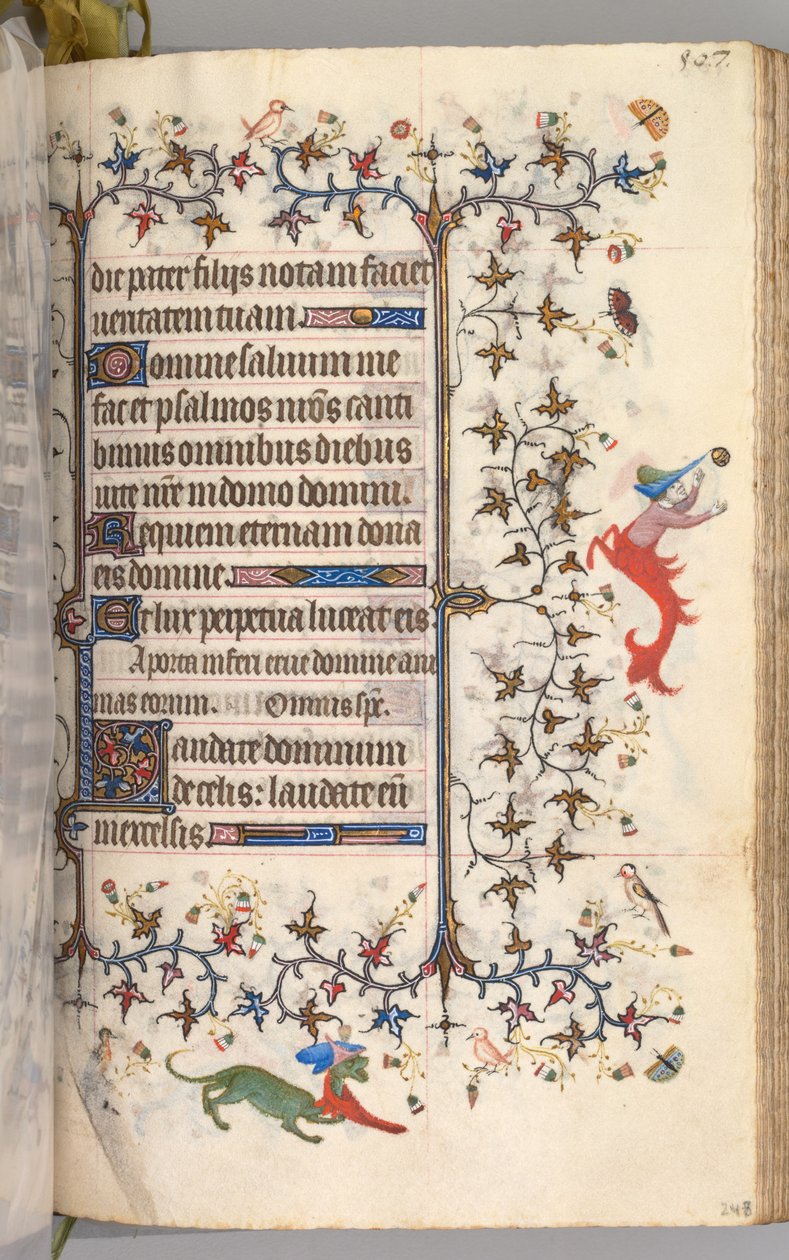 Horas de Carlos Nobre, rei de Navarra 1361-1425: fol. 248r, Texto, c. 1405 de Master of the Brussels Initials and Associates