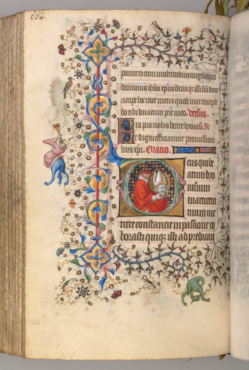 Horas de Carlos Nobre, rei de Navarra 1361-1425, fol. 276v, St. Denis, c. 1405 de Master of the Brussels Initials and Associates