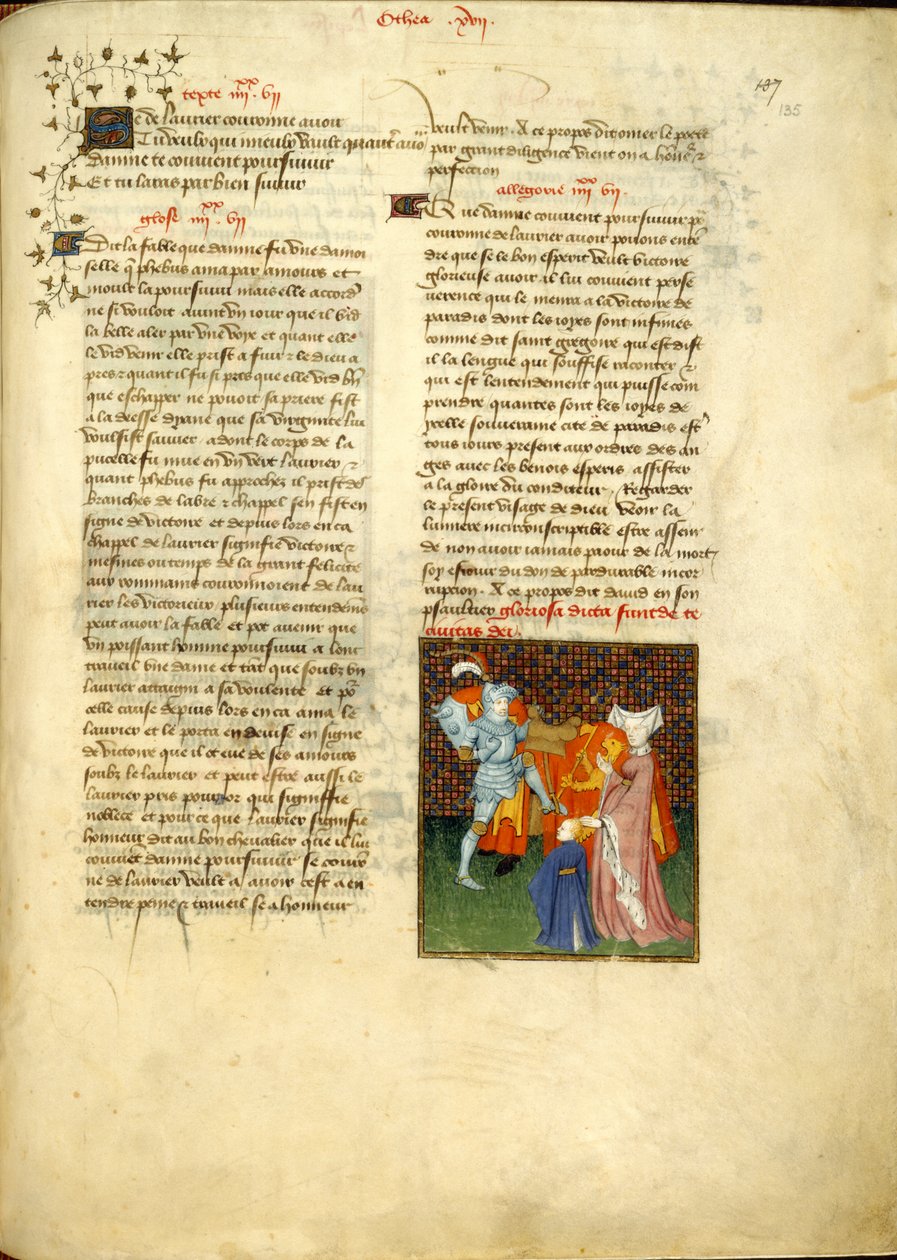 Harley 4431, f.135, Hector e Andromache, de 