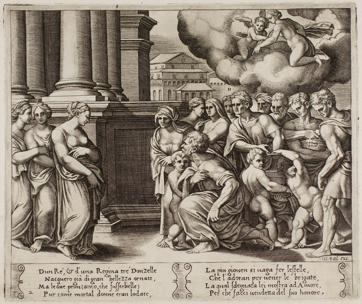 O Povo que presta as honras divinas à Psyche de Master of the Die