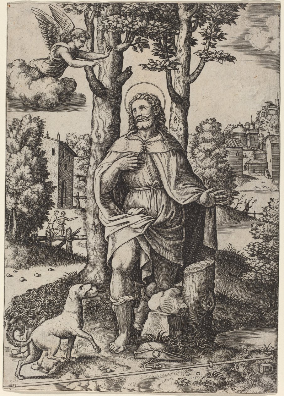 Saint-Roch de Master of the Die after Follower of Raphael