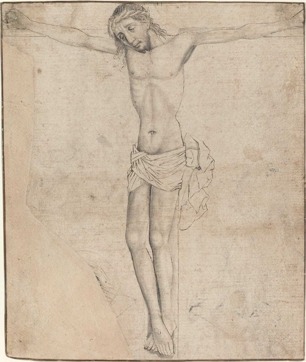 Cristo na Cruz [reto] de Master of the Drapery Studies