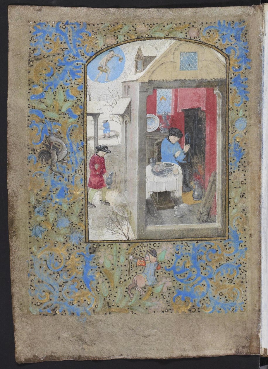Livro de orações de Dresden, mês de janeiro de Master of the Dresden Prayer Book