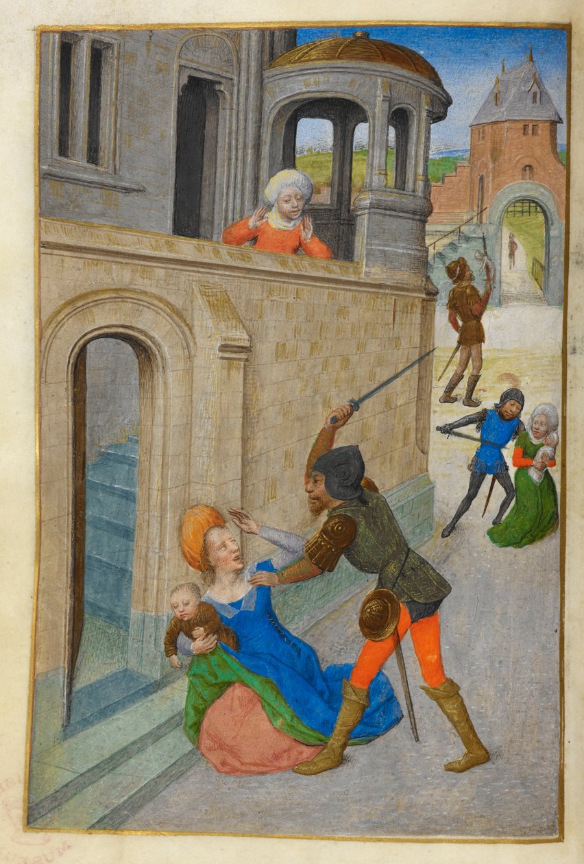 O Massacre dos Inocentes. de Master of the Dresden Prayer Books