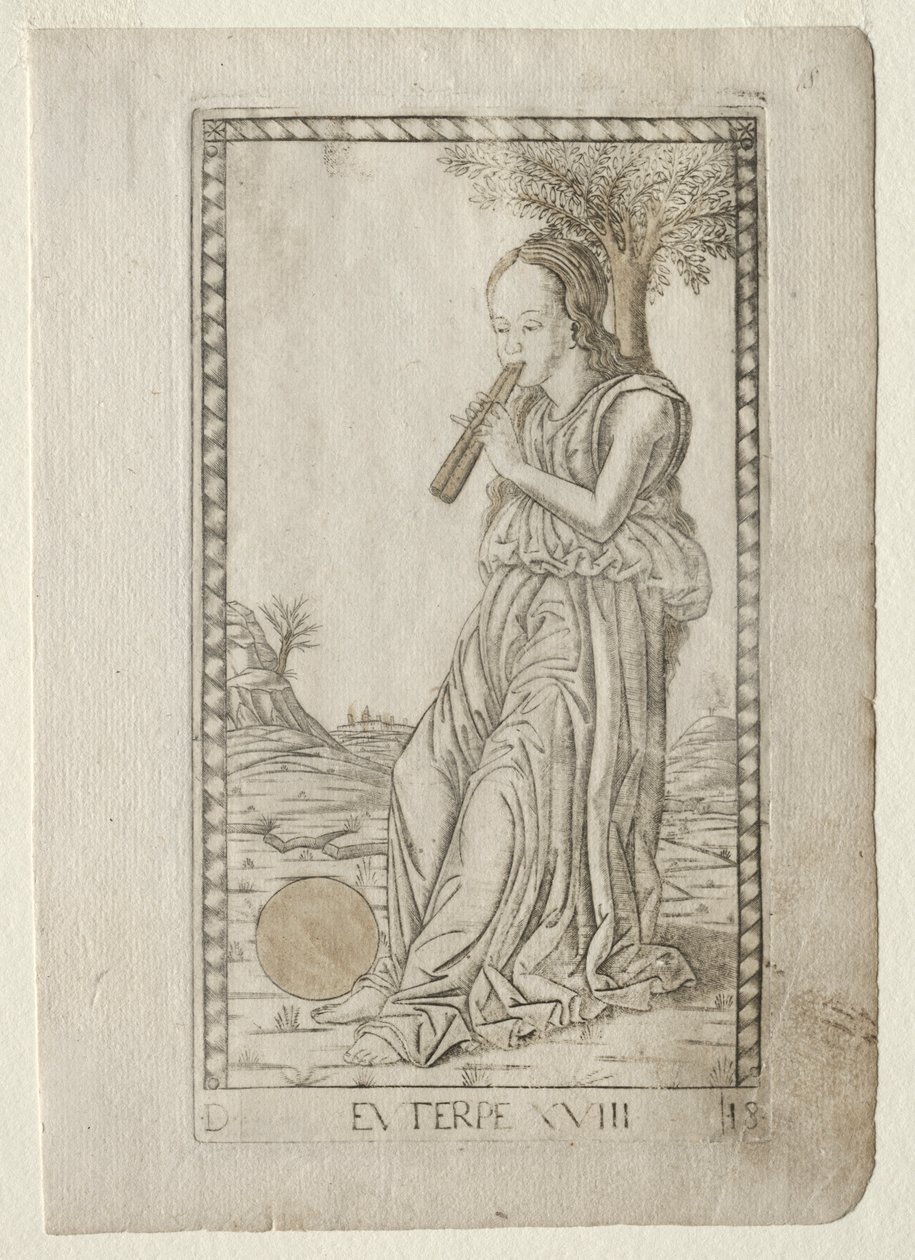 Euterpe (música, poesia lírica) (da série Tarocchi D: Apollo and the Muses, #18) de Master of the E Series Tarocchi