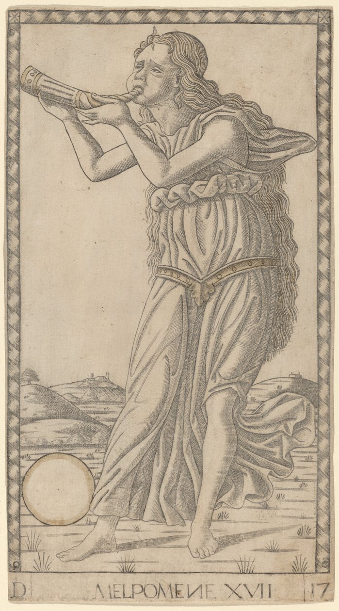 Melpômene de Master of the E Series Tarocchi