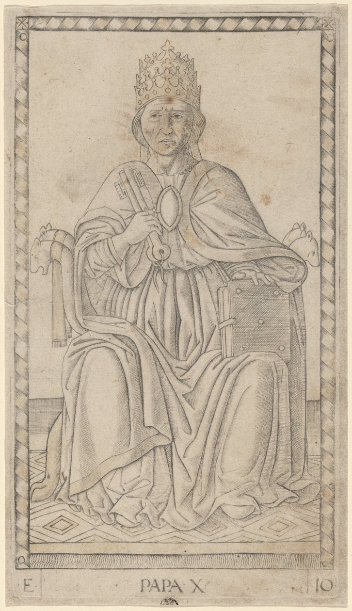 papai (papa) de Master of the E Series Tarocchi