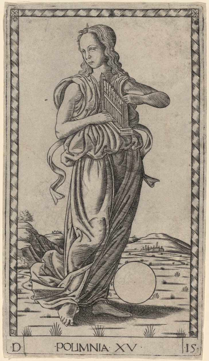 Polimnia (Polymnia) de Master of the E Series Tarocchi