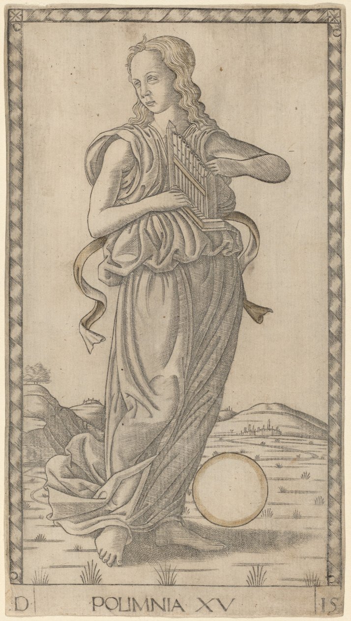 Polimnia (Polymnia) de Master of the E Series Tarocchi