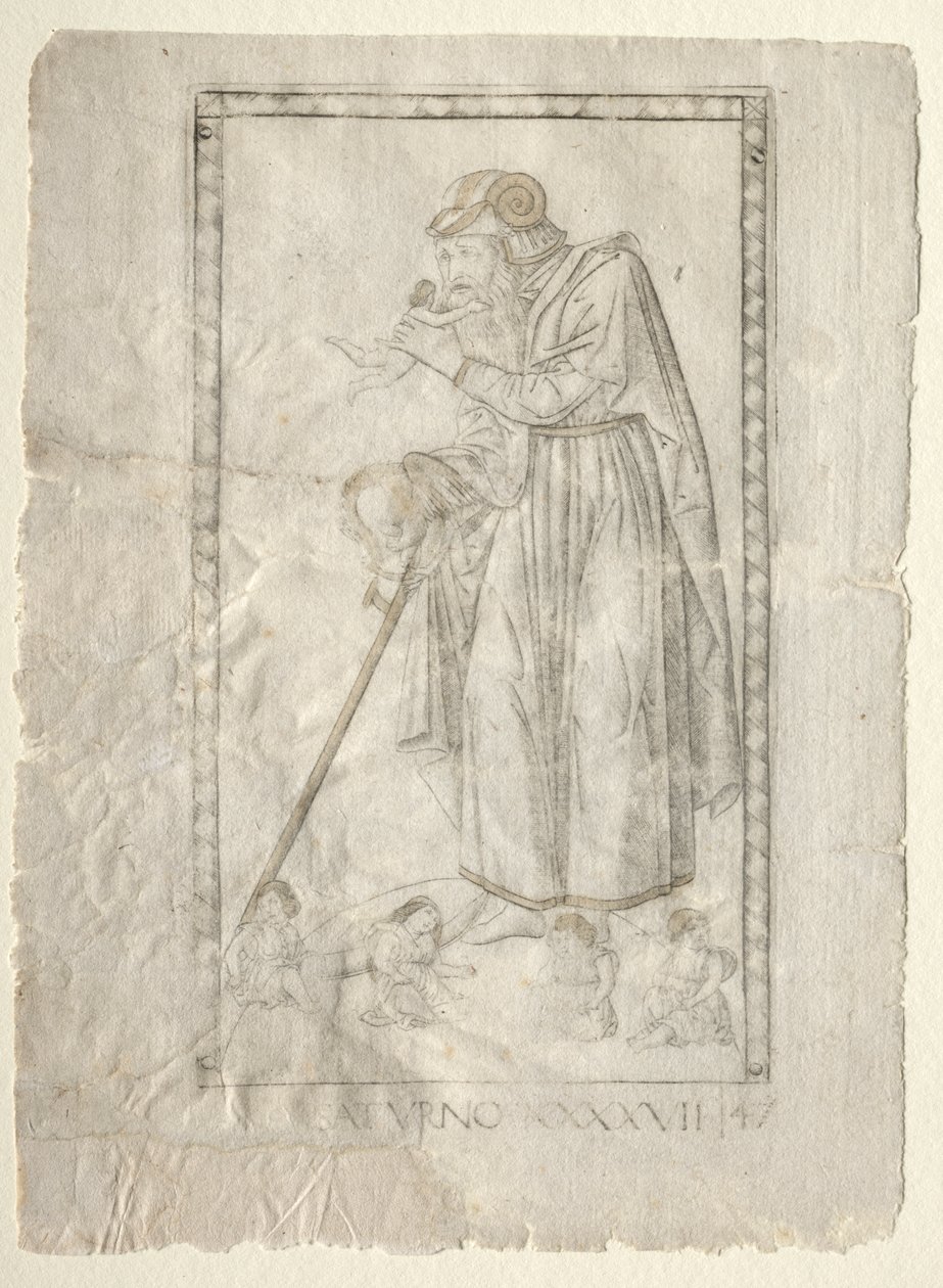 Saturno (do Tarocchi, série A: Firmamentos do Universo, #47) de Master of the E Series Tarocchi