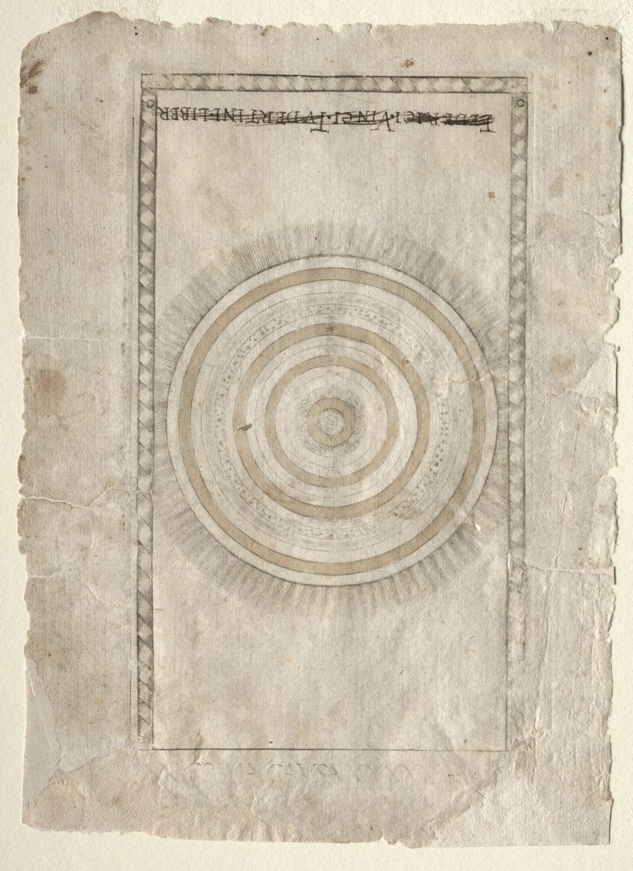 A esfera empírea do Tarocchi, série A ..., antes de 1467. de Master of the E Series Tarocchi