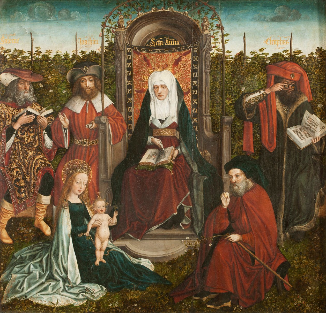 Tríptico A Família de Santa Ana, painel central, ca 1500-1510. de Master of the Family of Saint