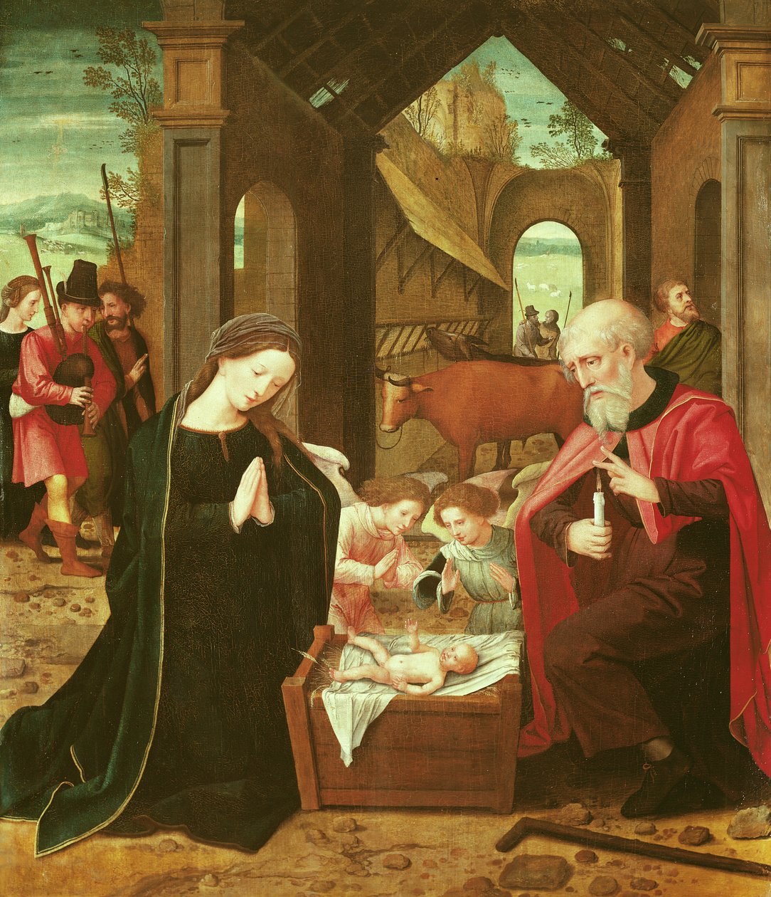 A natividade de Master of the Female Half Lengths