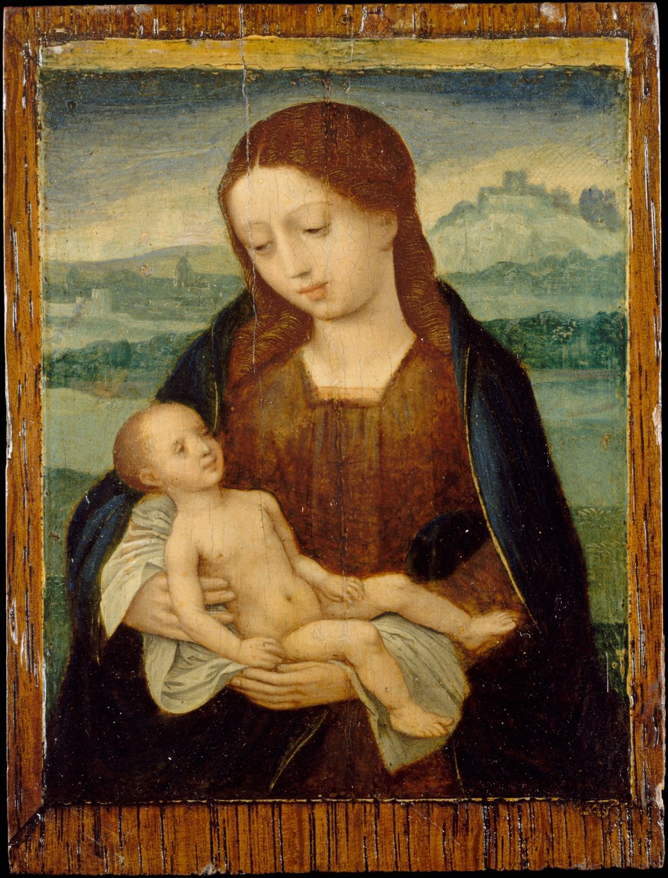 Virgem e Criança, ca. 1525-50. de Master of the Female Half Lengths