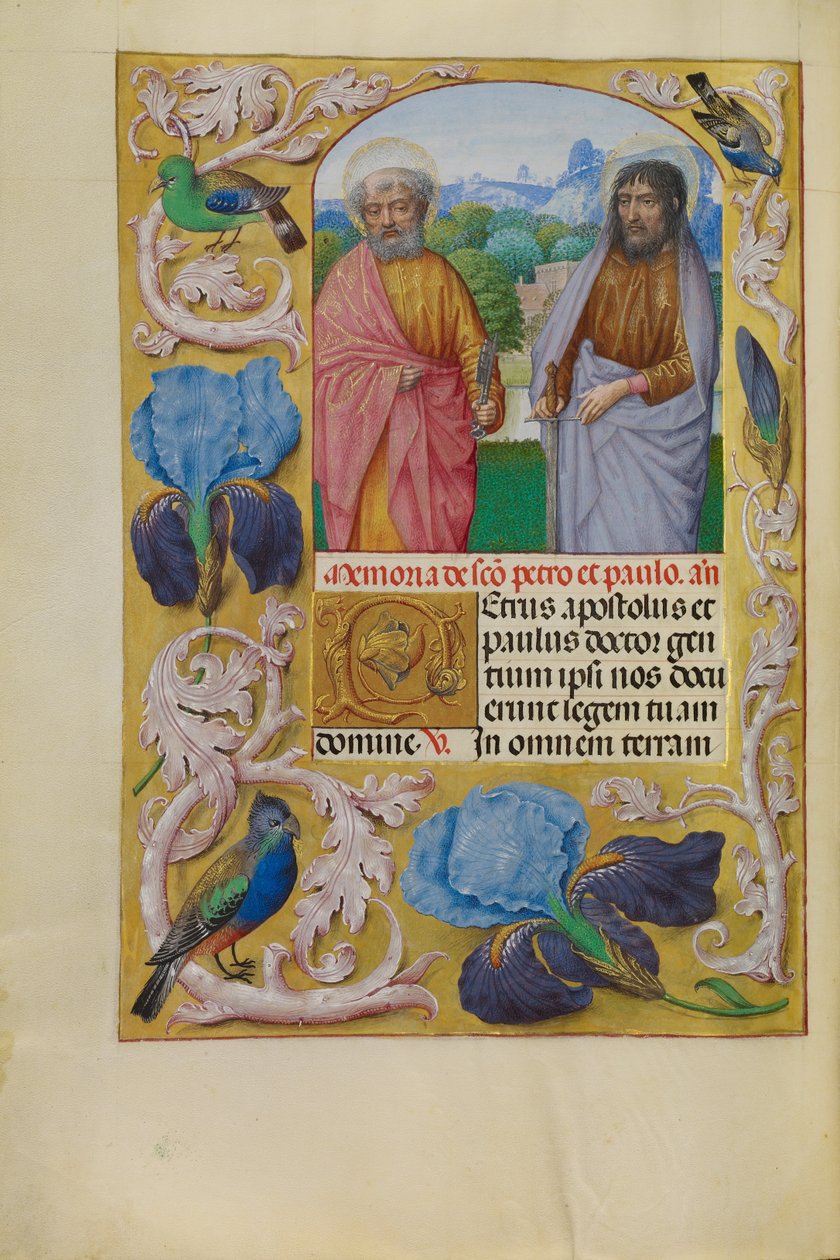 São Pedro e São Paulo de Master of the First Prayer Book of Maximilian