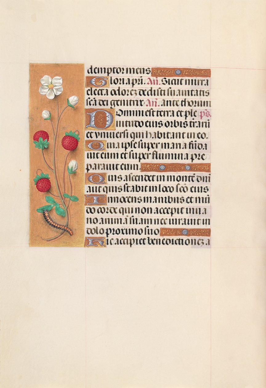 Horas da rainha Isabel, a católica, rainha da Espanha: Fol. 102v, c. 1500. de Master of the First Prayerbook of Maximillian