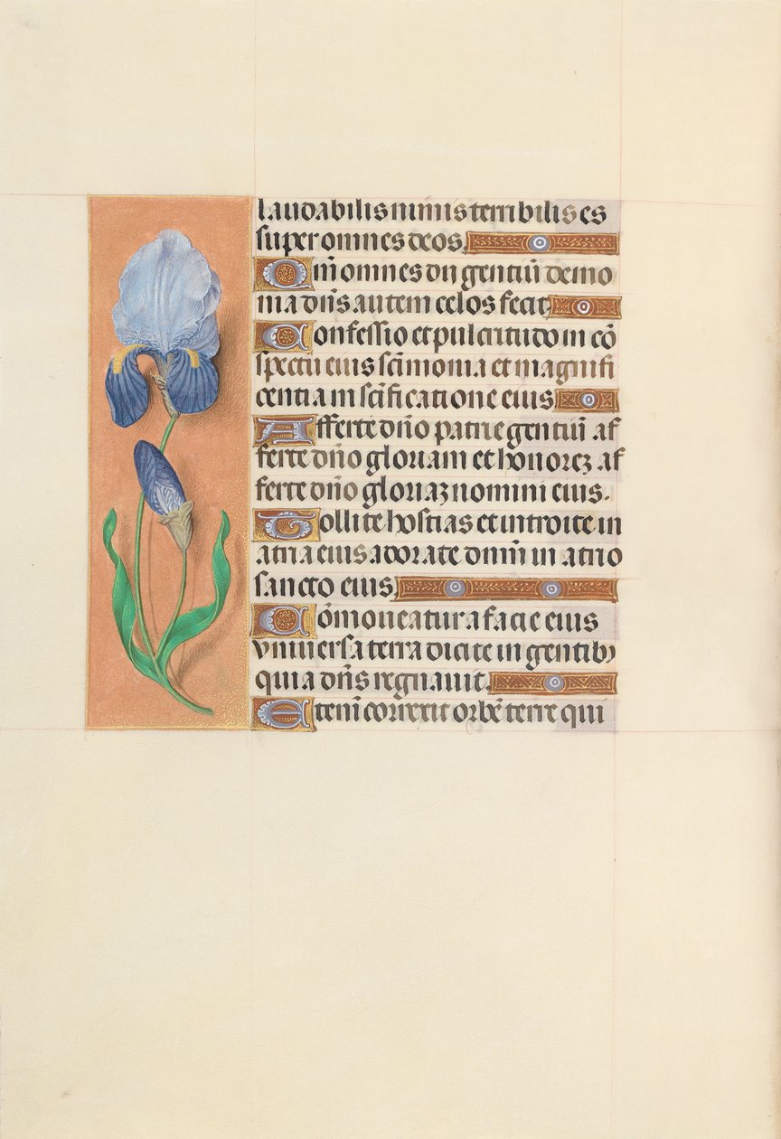 Horas da rainha Isabel, a católica, rainha da Espanha: Fol. 107v, c. 1500. de Master of the First Prayerbook of Maximillian