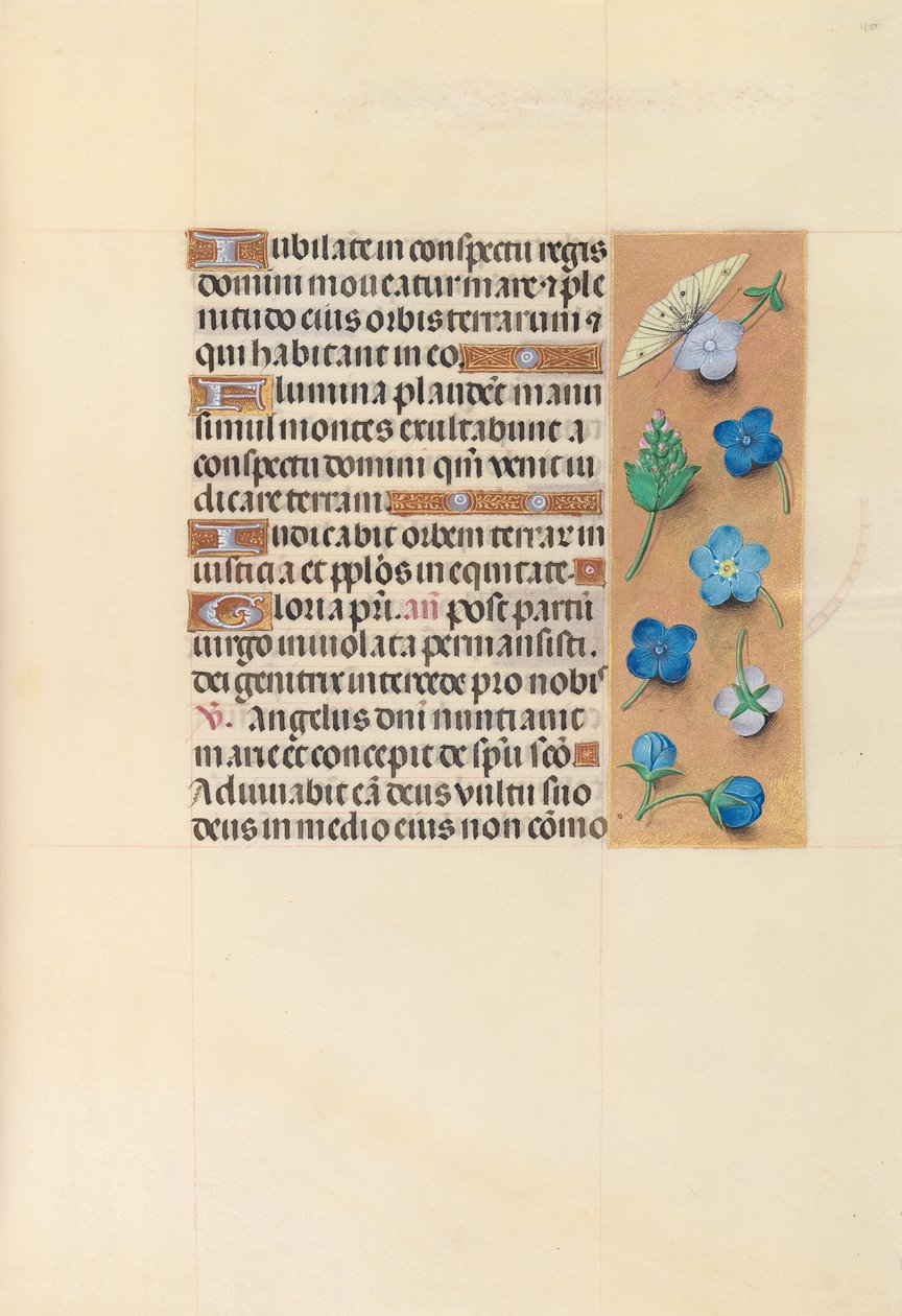 Horas da rainha Isabel, a católica, rainha da Espanha: Fol. 110r, c. 1500. de Master of the First Prayerbook of Maximillian