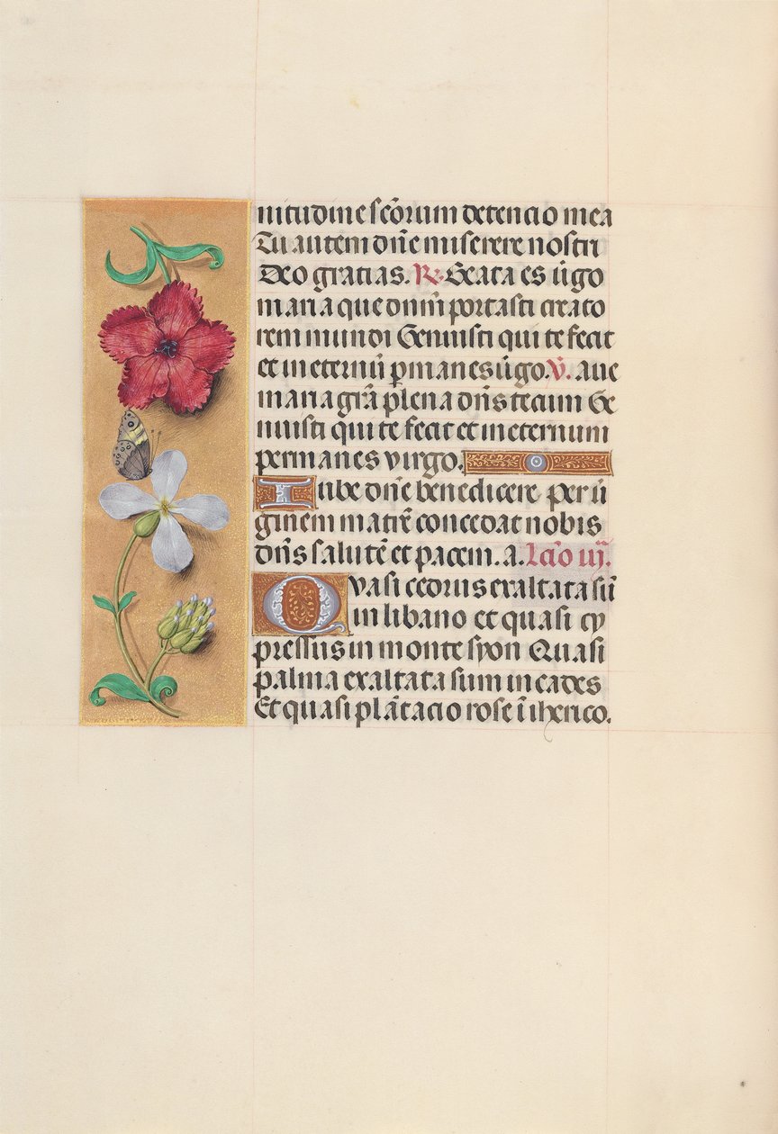 Horas da rainha Isabel, a católica, rainha da Espanha: Fol. 111v, c. 1500. de Master of the First Prayerbook of Maximillian