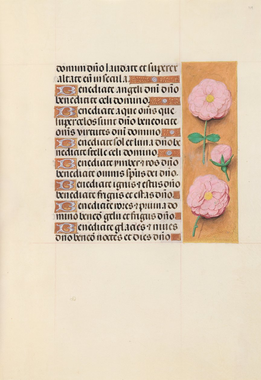 Horas da rainha Isabel, a católica, rainha da Espanha: Fol. 119r, c. 1500. de Master of the First Prayerbook of Maximillian