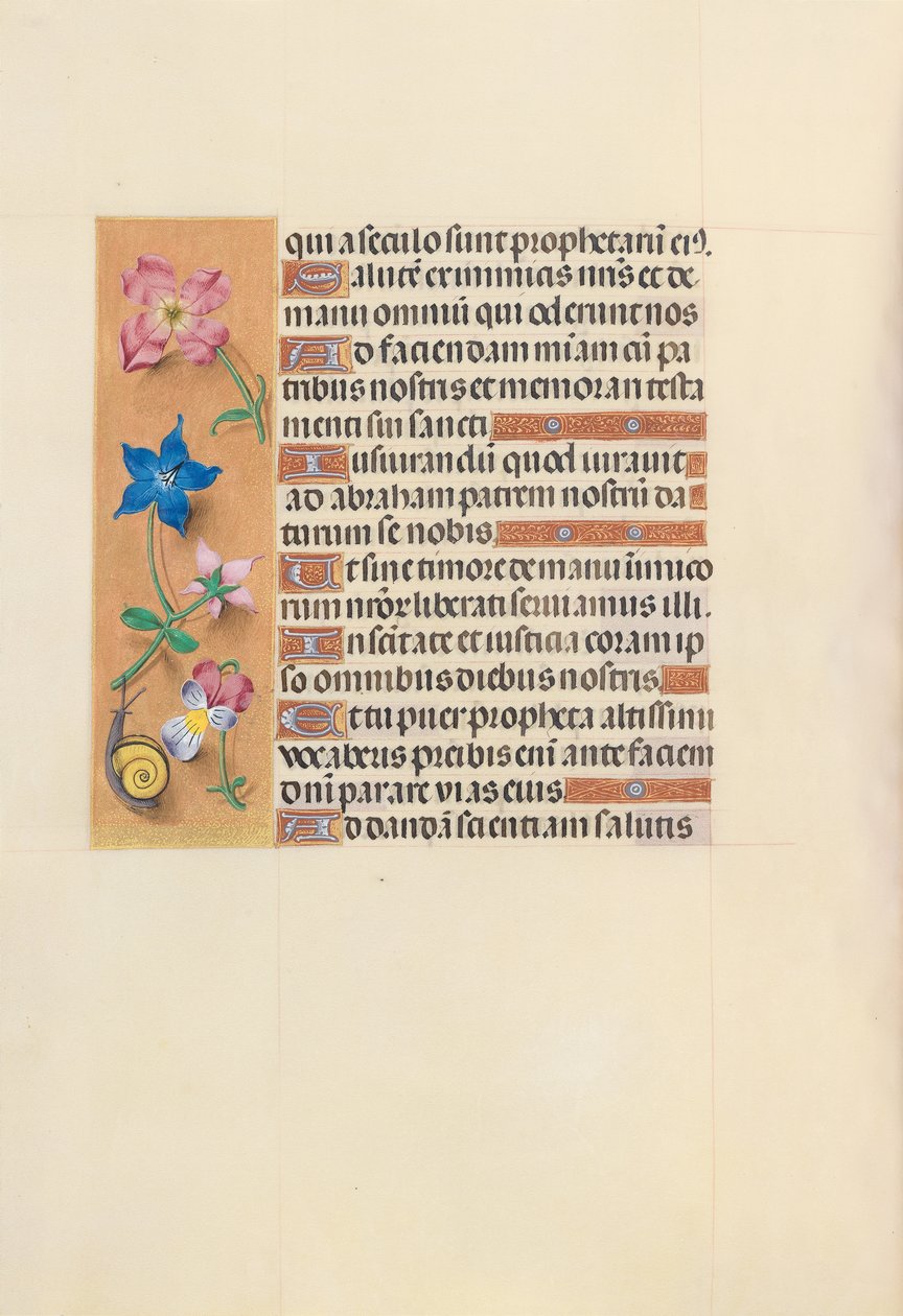 Horas da rainha Isabel, a católica, rainha da Espanha: Fol. 123v, c. 1500. de Master of the First Prayerbook of Maximillian