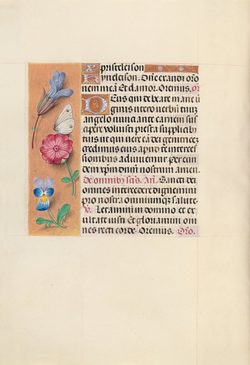 Horas da rainha Isabel, a católica, rainha da Espanha: Fol. 124v, c. 1500. de Master of the First Prayerbook of Maximillian