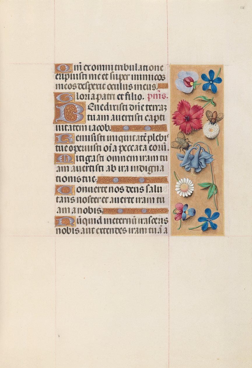 Horas da rainha Isabel, a católica, rainha da Espanha: Fol. 128r, c. 1500. de Master of the First Prayerbook of Maximillian