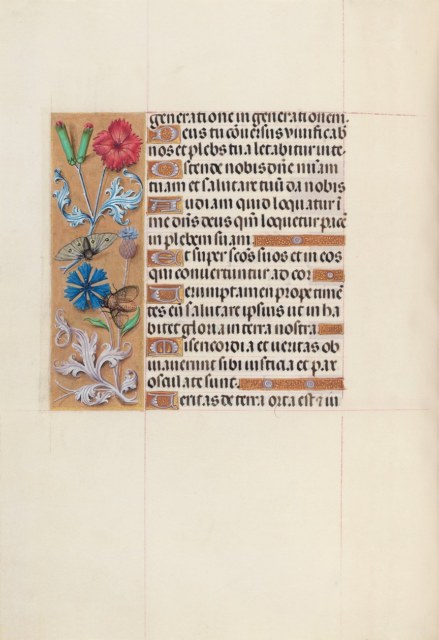 Horas da rainha Isabel, a católica, rainha da Espanha: Fol. 128v, c. 1500. de Master of the First Prayerbook of Maximillian