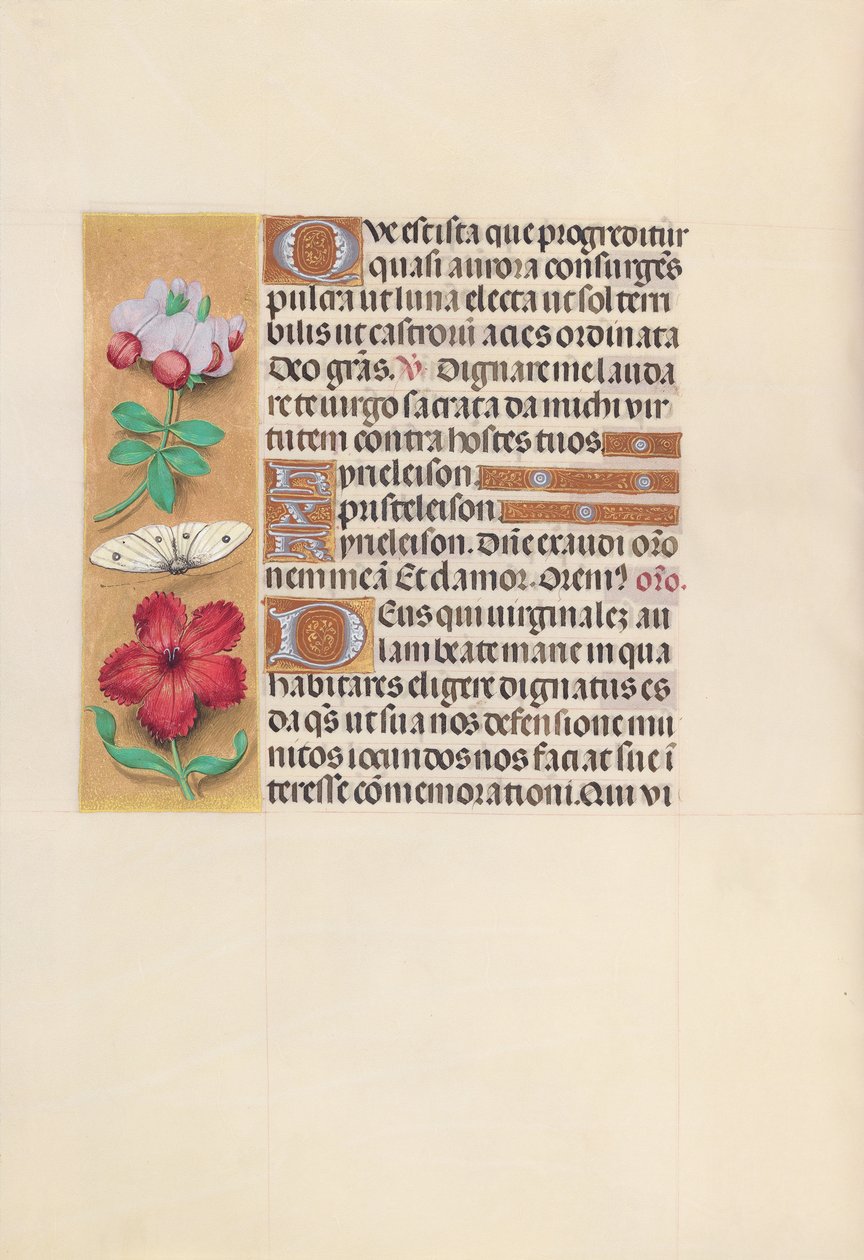 Horas da rainha Isabel, a católica, rainha da Espanha: Fol. 129v, c. 1500. de Master of the First Prayerbook of Maximillian