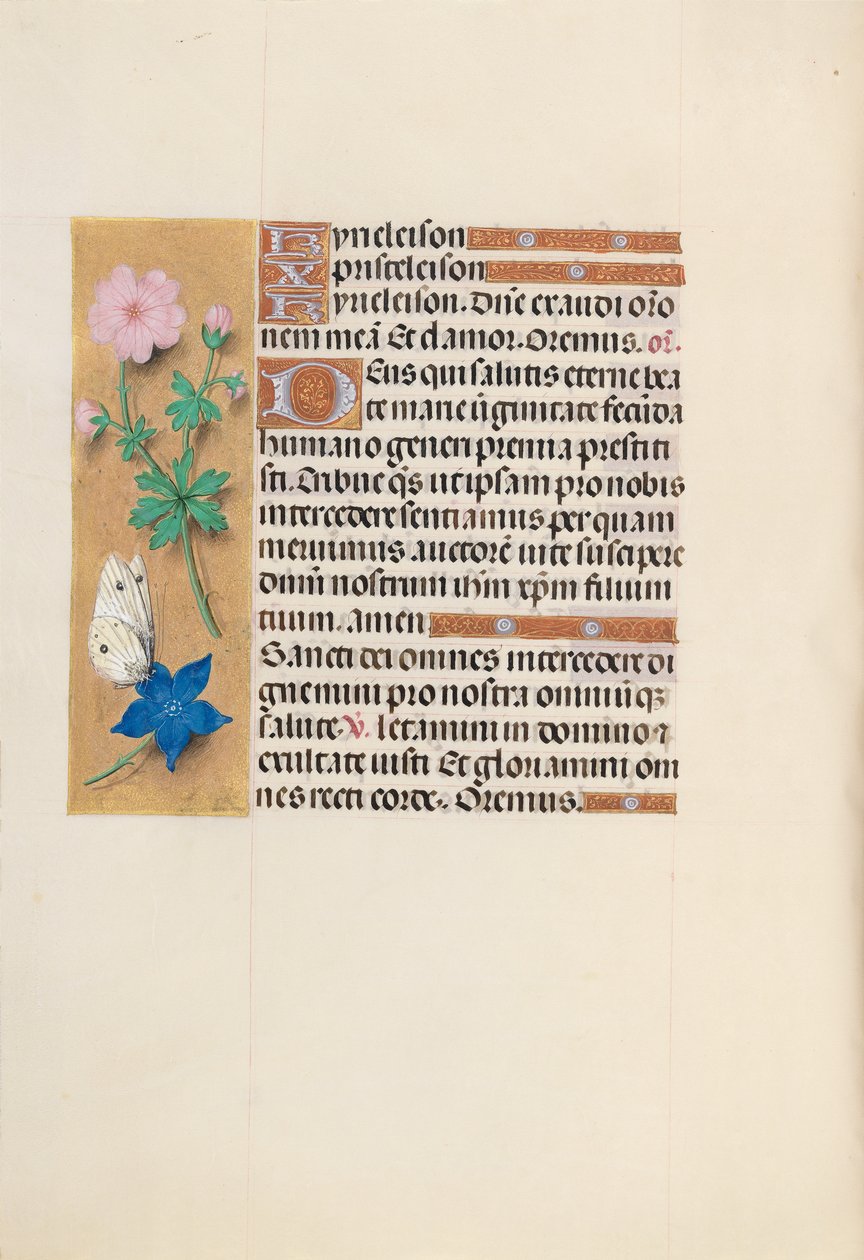 Horas da rainha Isabel, a católica, rainha da Espanha: Fol. 134v, c. 1500. de Master of the First Prayerbook of Maximillian