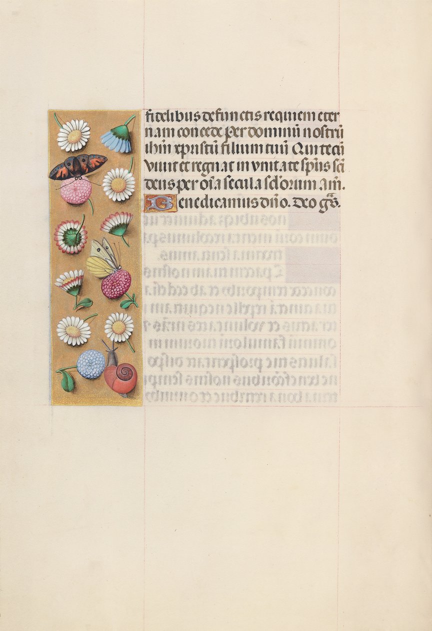 Horas da rainha Isabel, a católica, rainha da Espanha: Fol. 135v, c. 1500. de Master of the First Prayerbook of Maximillian