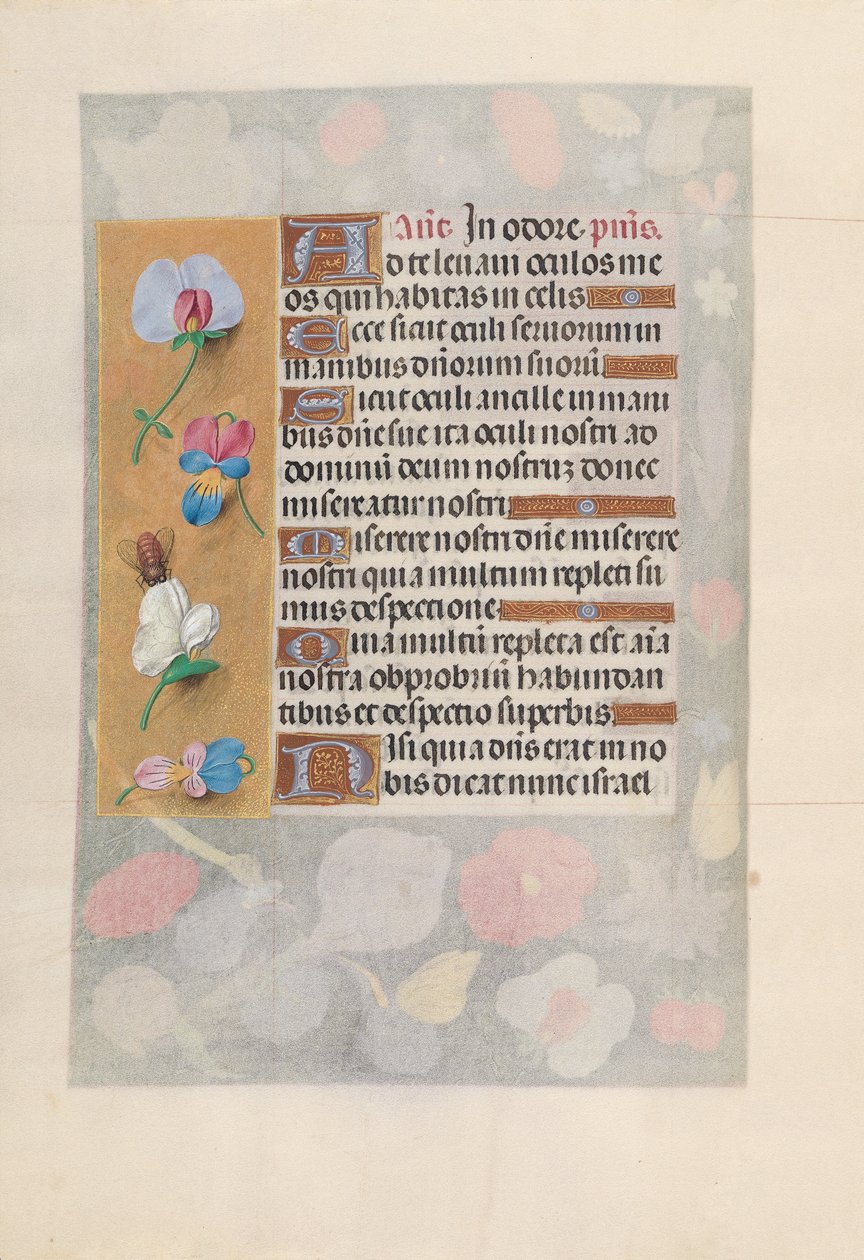 Horas da rainha Isabel, a católica, rainha da Espanha: Fol. 137v, c. 1500. de Master of the First Prayerbook of Maximillian