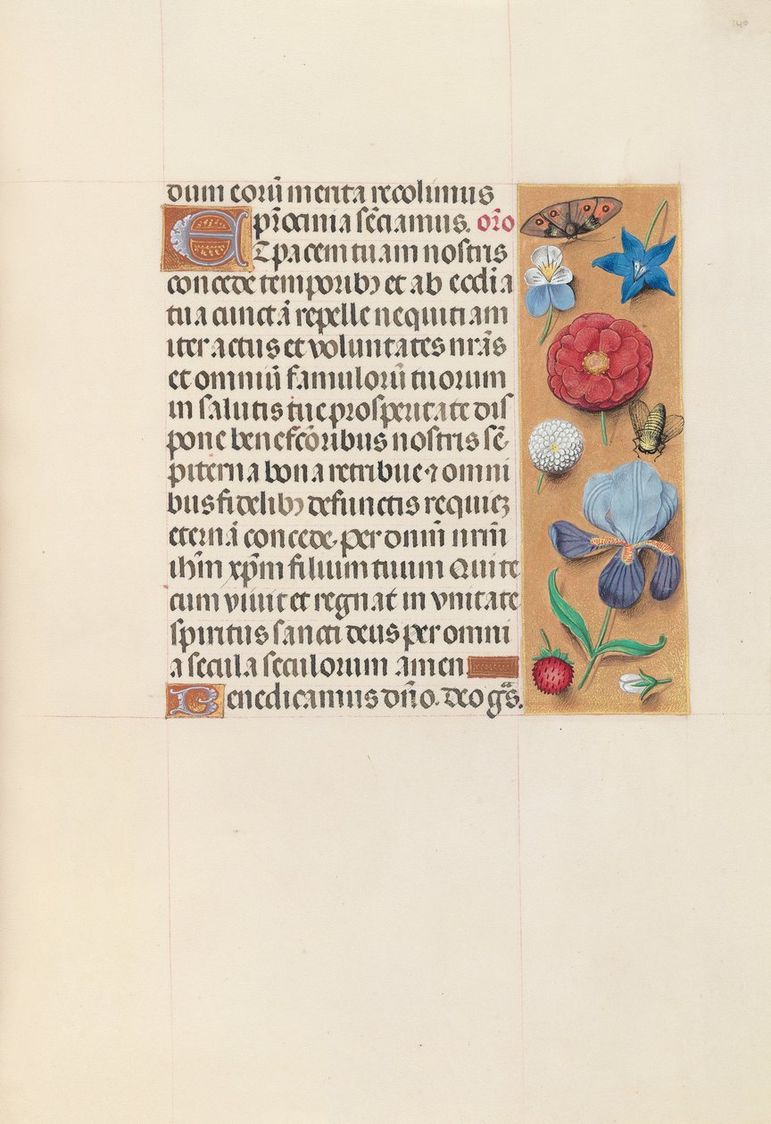 Horas da rainha Isabel, a católica, rainha da Espanha: Fol. 140r, c. 1500. de Master of the First Prayerbook of Maximillian