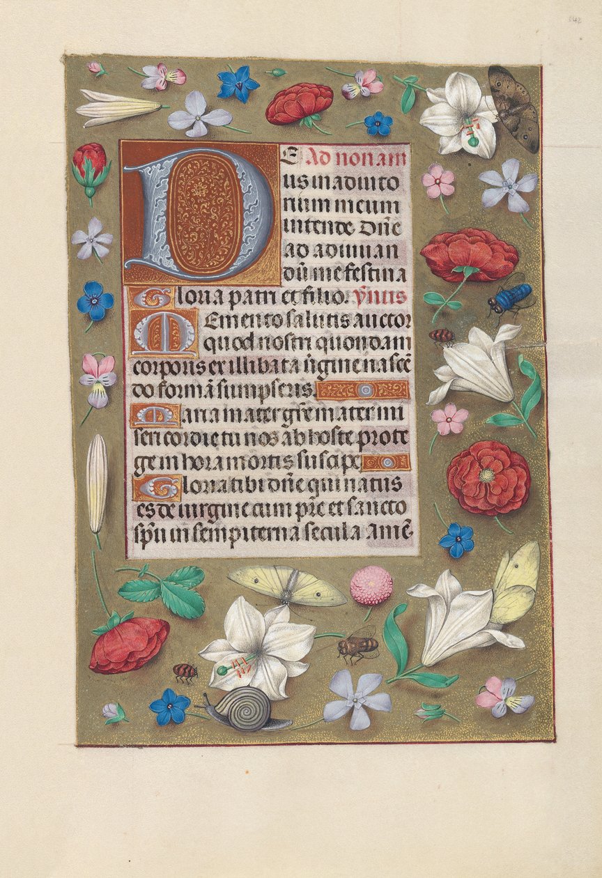 Horas da rainha Isabel, a católica, rainha da Espanha: Fol. 142r, c. 1500. de Master of the First Prayerbook of Maximillian