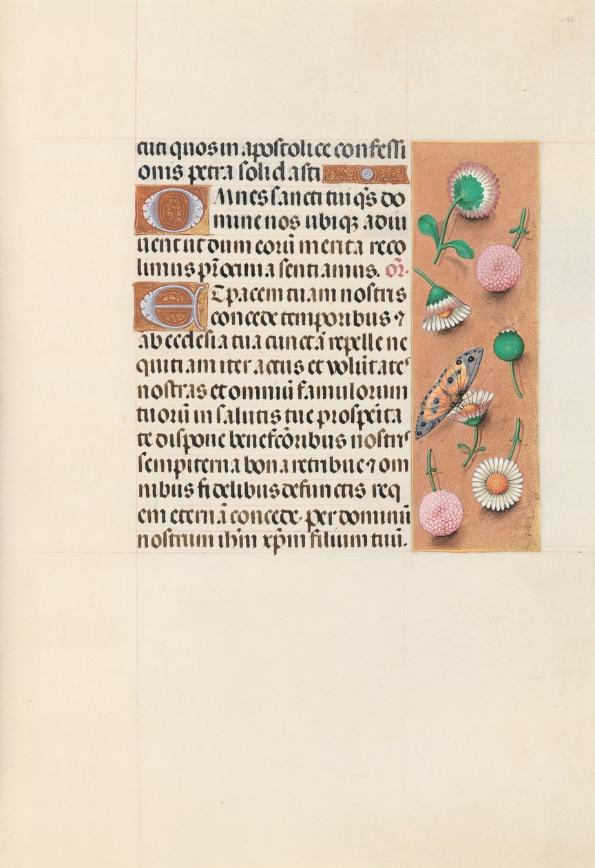 Horas da rainha Isabel, a católica, rainha da Espanha: Fol. 145r, c. 1500. de Master of the First Prayerbook of Maximillian