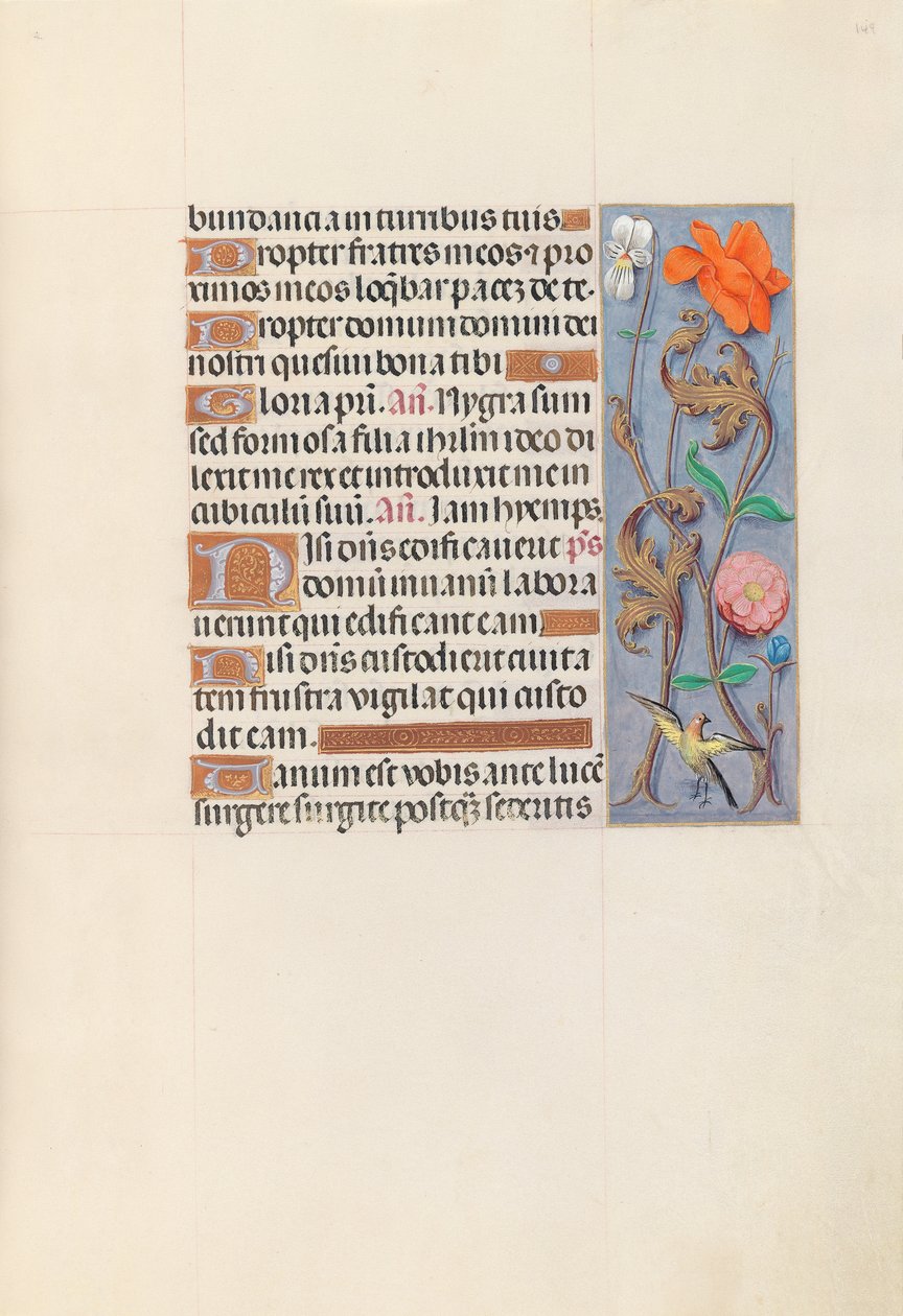 Horas da rainha Isabel, a católica, rainha da Espanha: Fol. 149r, c. 1500. de Master of the First Prayerbook of Maximillian
