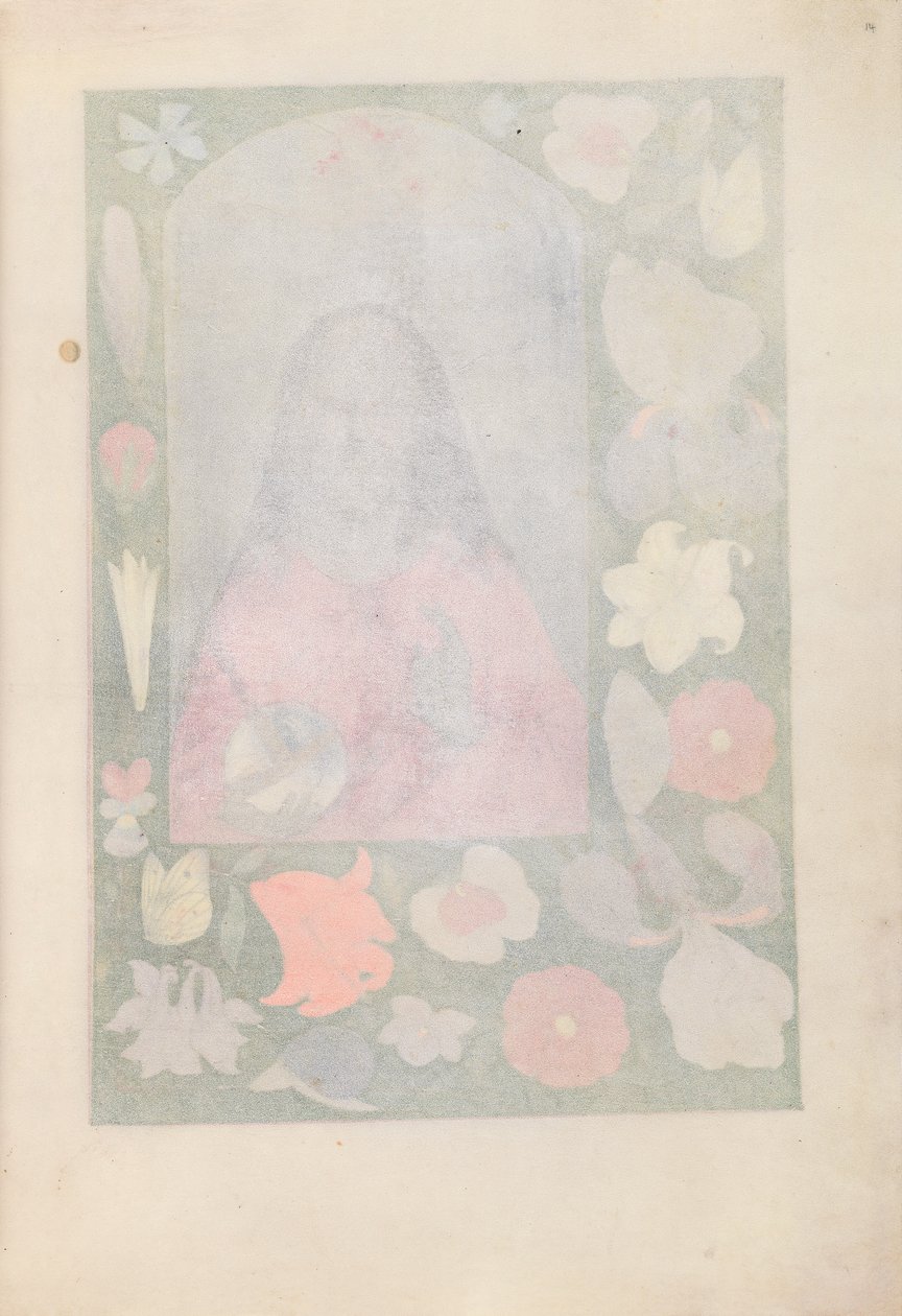 Horas da rainha Isabel, a católica, rainha da Espanha: Fol. 14r, c. 1500. de Master of the First Prayerbook of Maximillian