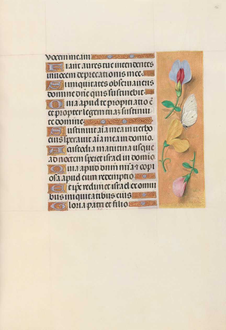 Horas da rainha Isabel, a católica, rainha da Espanha: Fol. 156r, c. 1500. de Master of the First Prayerbook of Maximillian