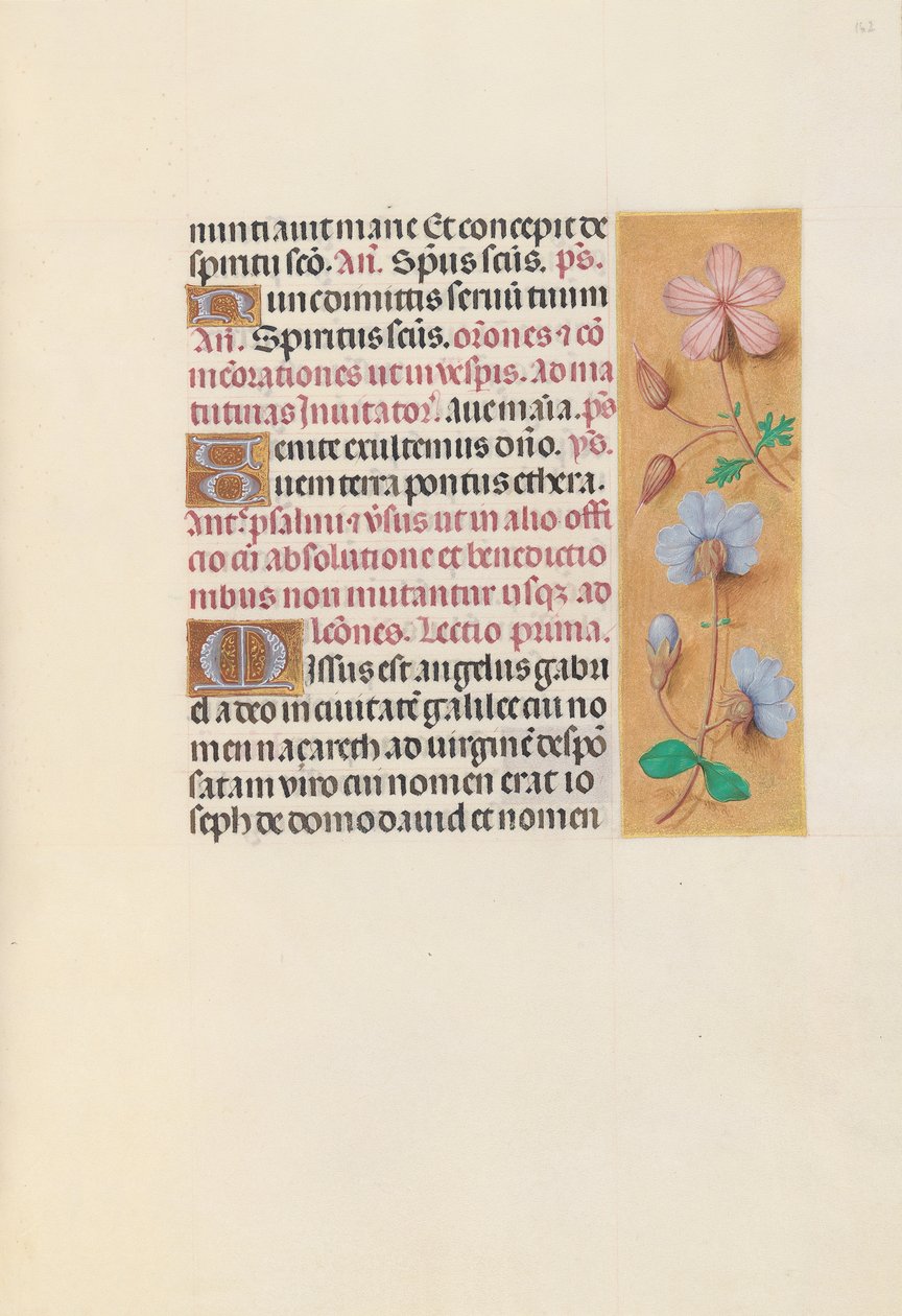 Horas da rainha Isabel, a católica, rainha da Espanha: Fol. 162r, c. 1500. de Master of the First Prayerbook of Maximillian
