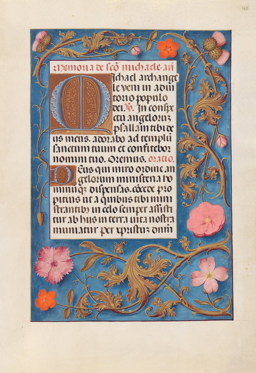 Horas da rainha Isabel, a católica, rainha da Espanha: Fol. 168r, c. 1500. de Master of the First Prayerbook of Maximillian