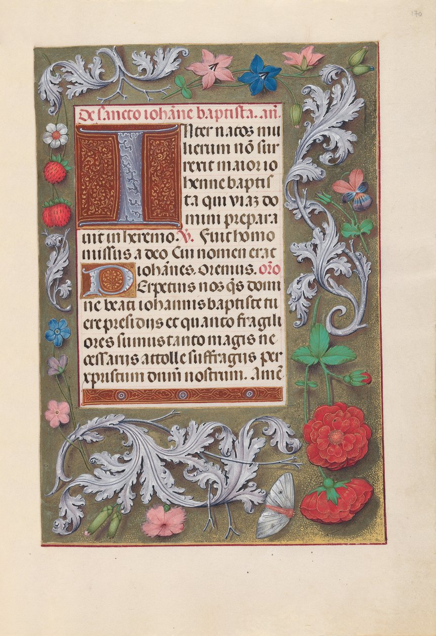 Horas da rainha Isabel, a católica, rainha da Espanha: Fol. 170r, c. 1500. de Master of the First Prayerbook of Maximillian
